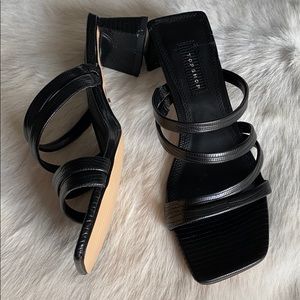 Topshop Strappy Black Sandals